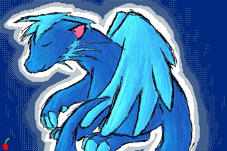 Blue-angel dragon of goodness! by cherry_bubblegum