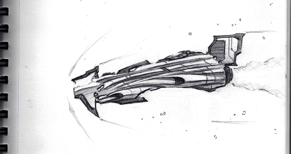 Speed ship sketch by chevronlowery