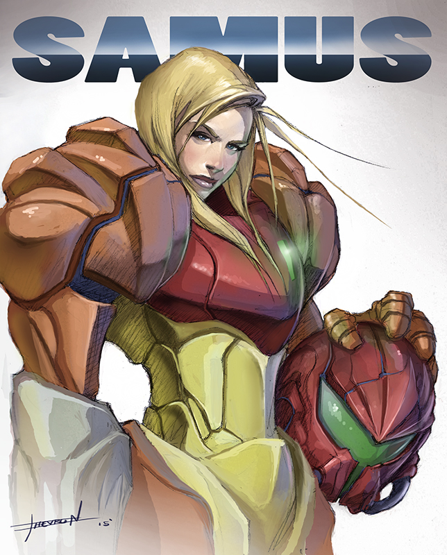 Samus - Super Metroid by chevronlowery