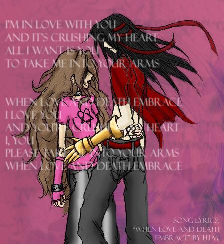 "When love and Death Embrace" AerVin by chibi_aeris027