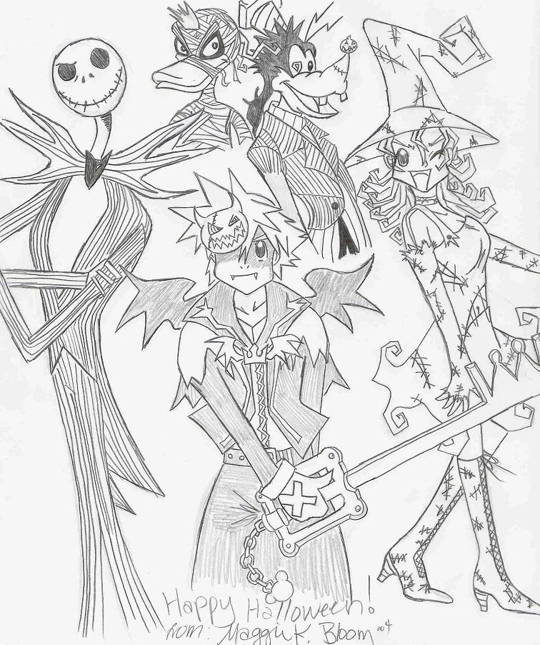Kingdom Hearts Halloween party! by chibi_demon