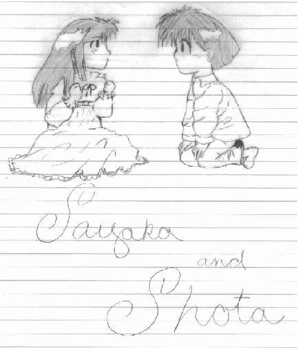 Sayaka & Shota by chibi_people