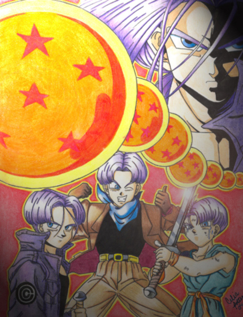 Tribute to Trunks in color by chibinarusegawa