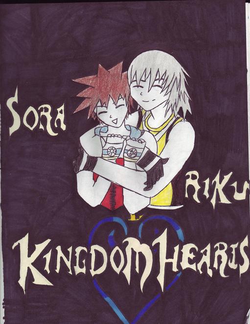 Sora Riku Kingdom hearts by chibiruler1990