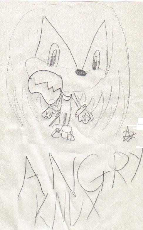Angry knux with a HUGE head by chibis_all_the_way