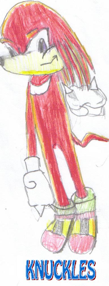 cool hand drawn knux by chibis_all_the_way
