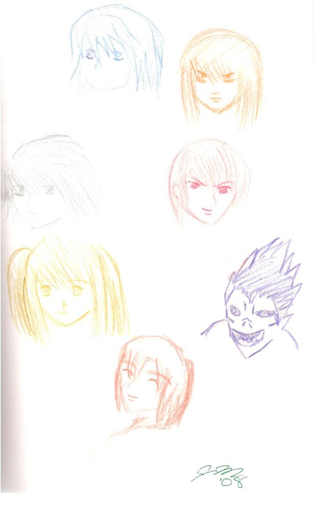 Death Note Character study (type thing) by chichirifan92