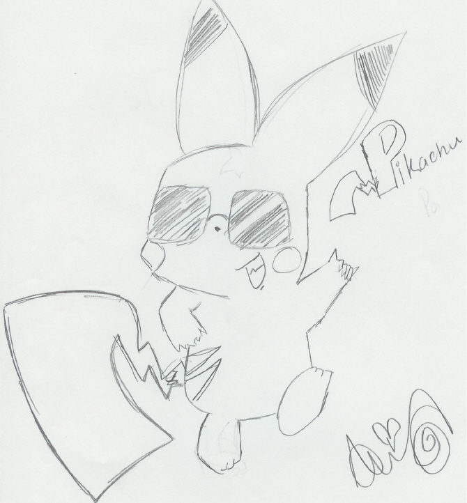 Pikachu Wearin' Shades... by chikoritagirl10