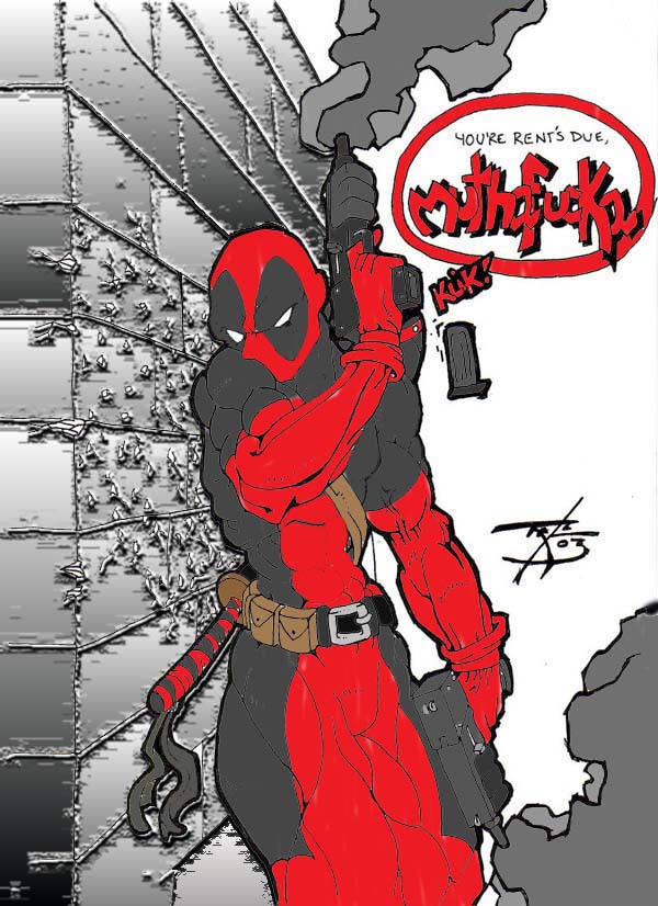 Deadpool (Drawn by Crusifer, Colored by Me) by chingaman