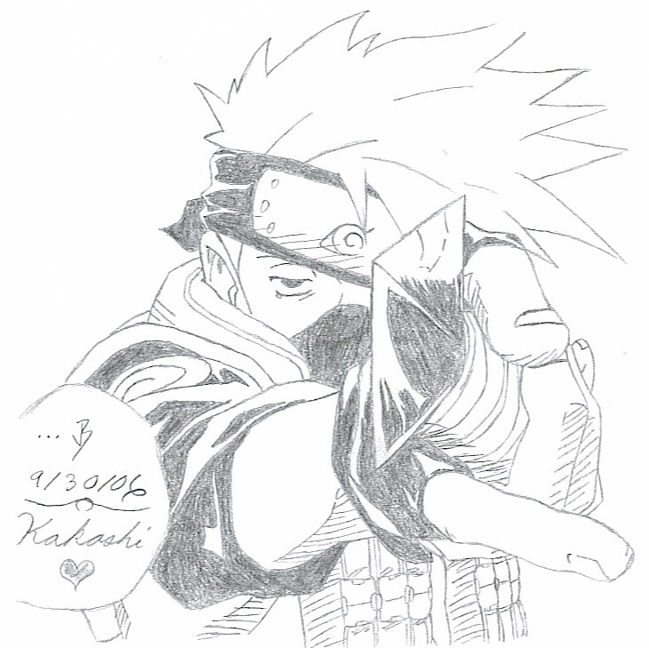 Another (newer) Kakashi by chrno