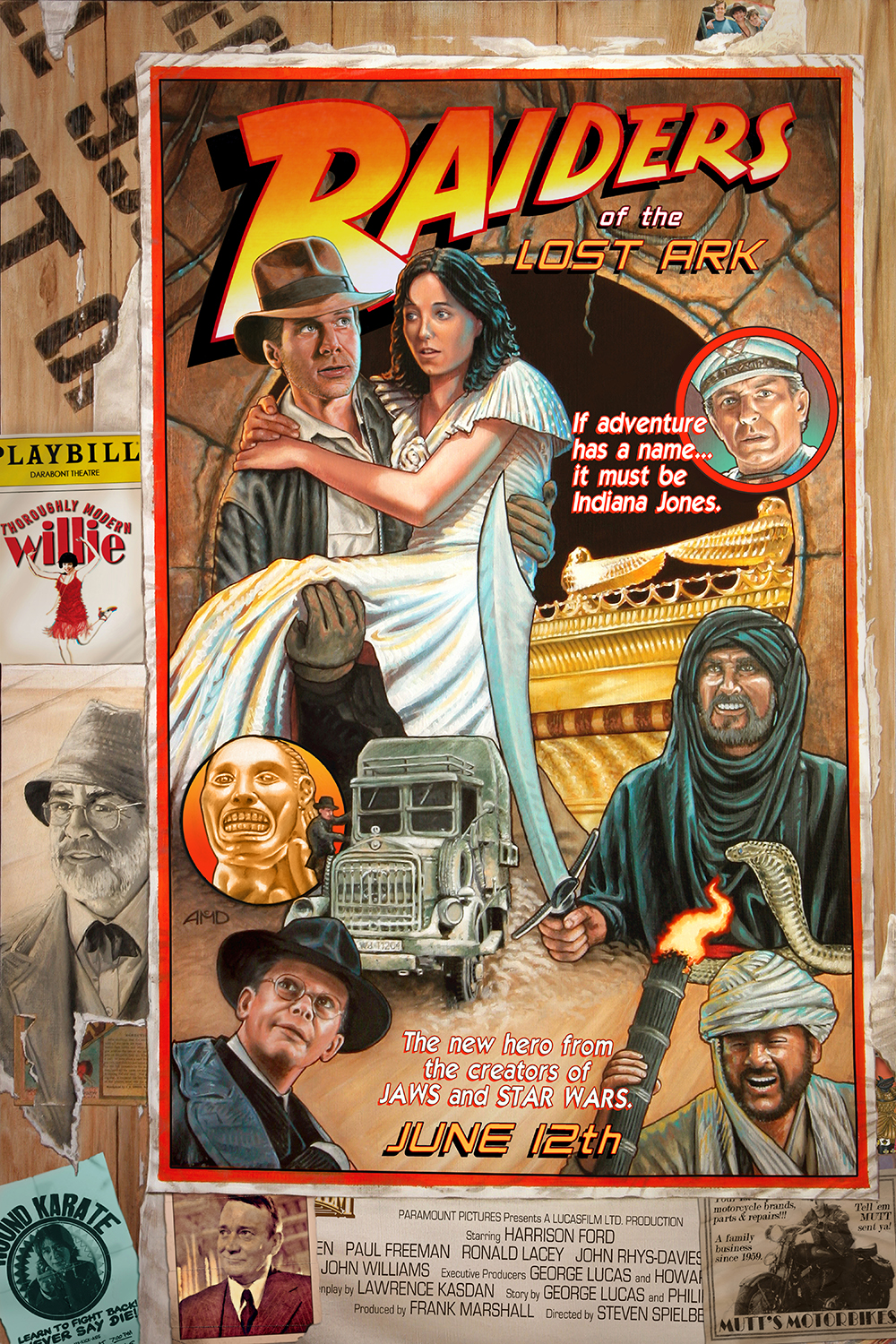 Raiders of the Lost Ark "Circus Style" poster - revised by cinemalad
