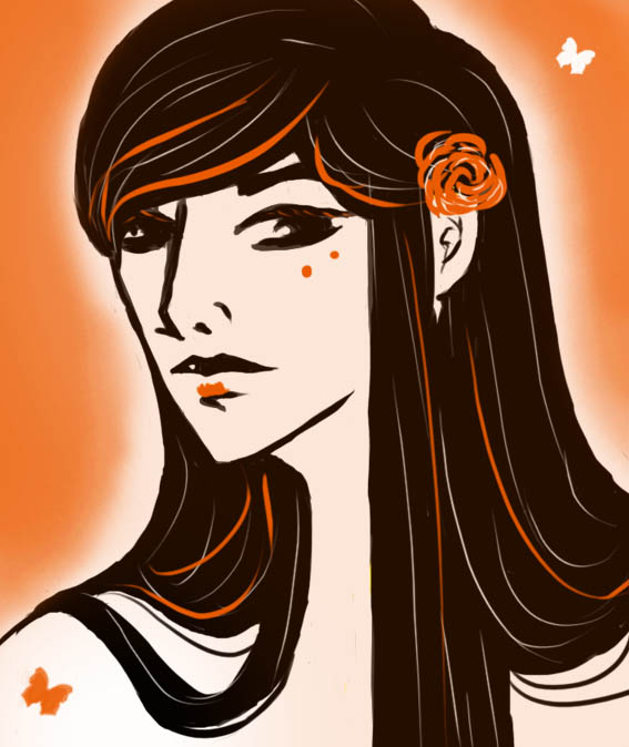 orange geisha by cloelia