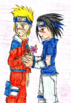 A Flower?(Naruto&Sasuke) by clolymy