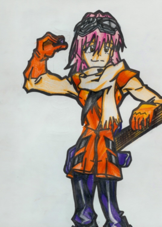 Haruko Colored by clue_black_water