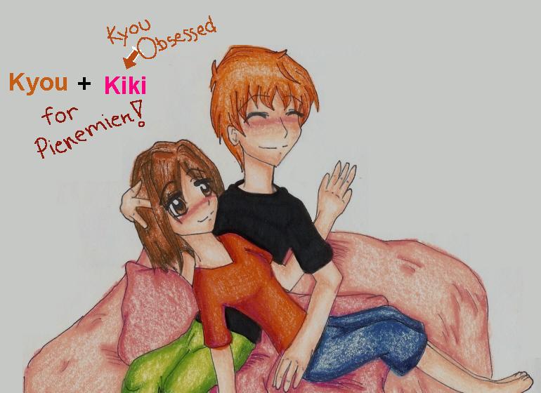 Kyou and Kiki (For Pienemien) by clue_black_water