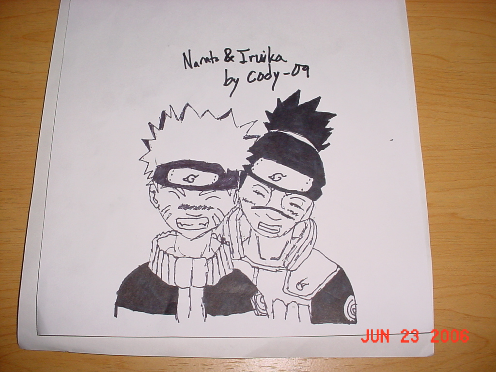 Naruto and Iruka by cody-09