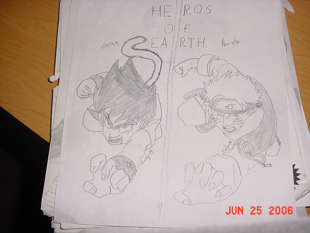 Goku and Naruto Heros of Earth by cody-09