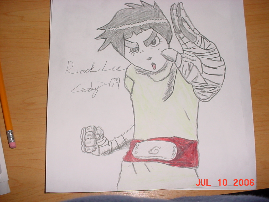 Rock Lee (colored) by cody-09