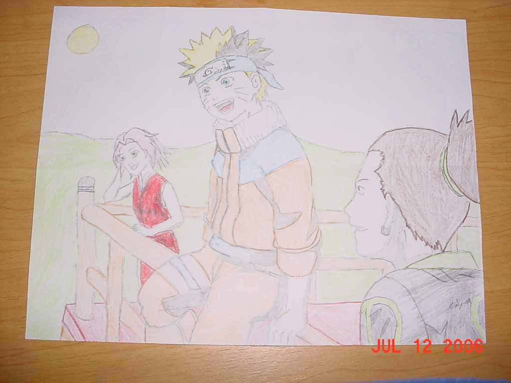 Naruto, Shikamaru and Sakura by cody-09