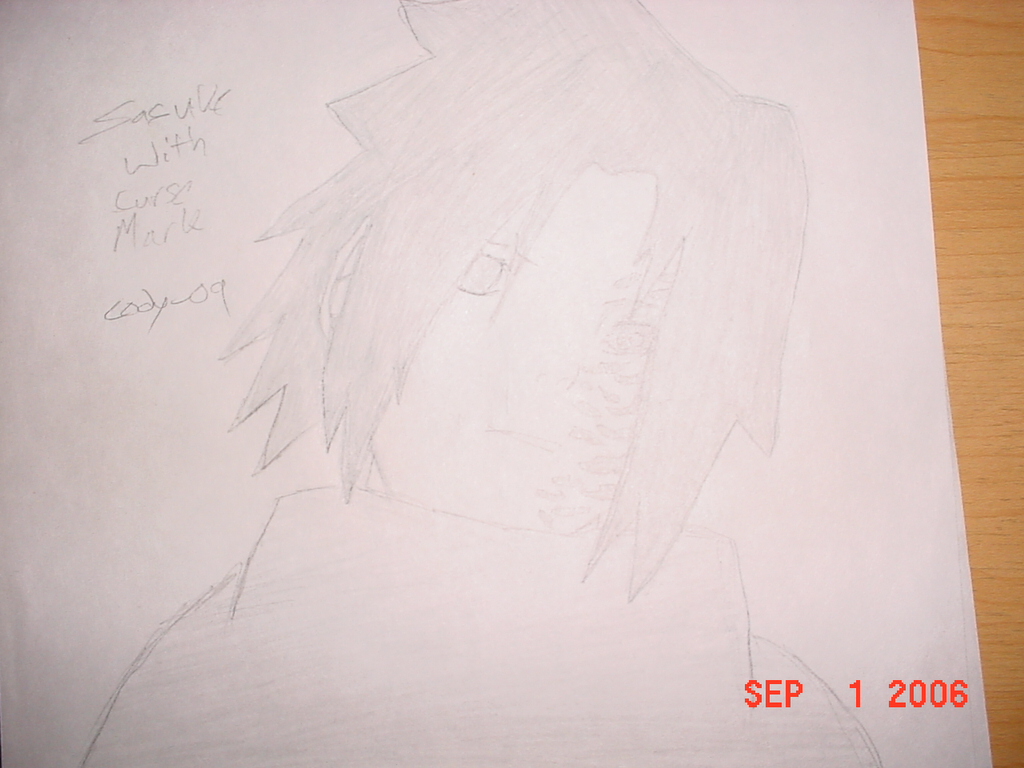 Sasuke With his Curse Mark by cody-09