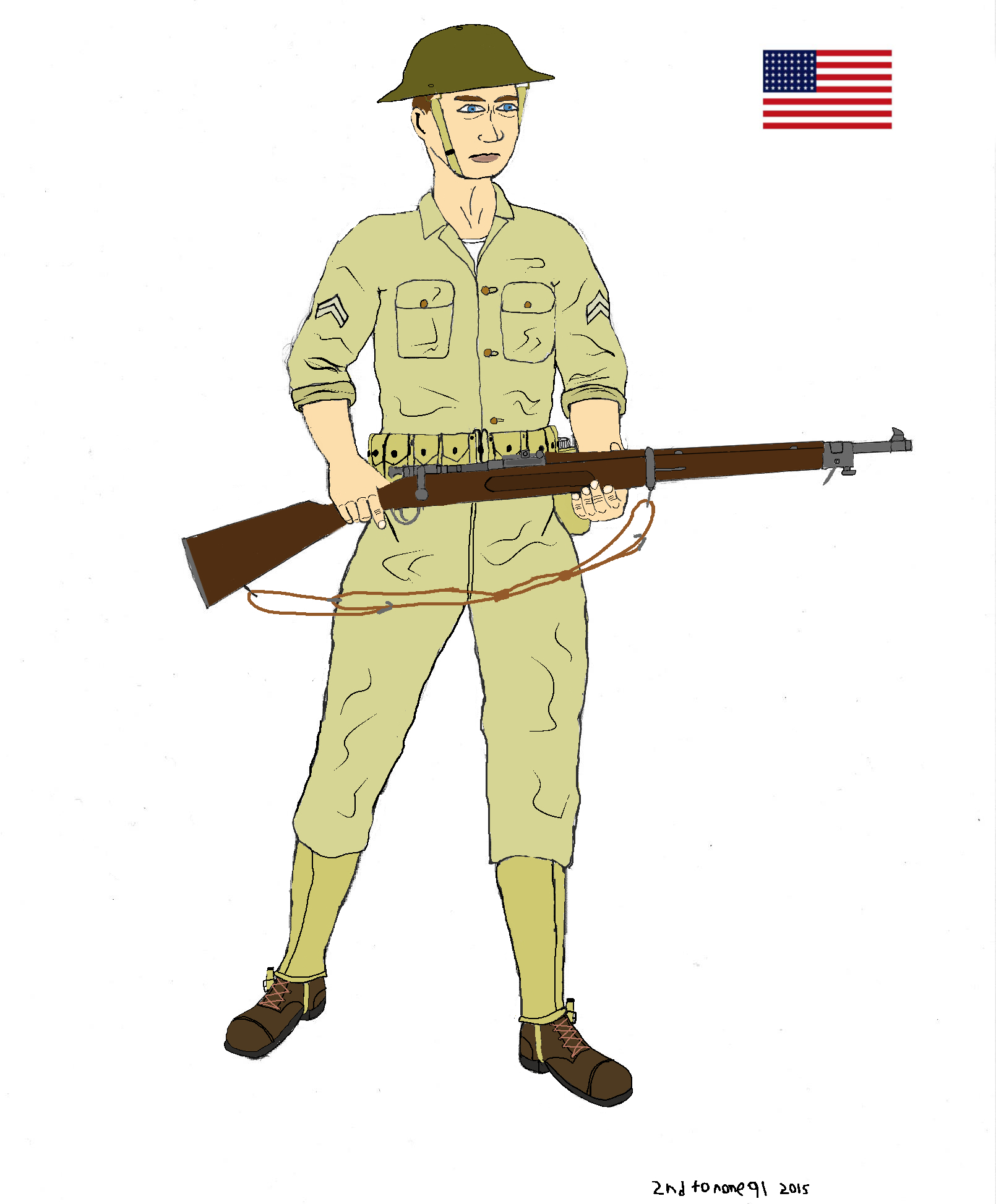 American soldier early Pacific war Phillipines by colt91