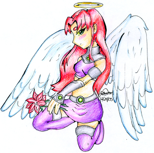 Starfire Angel by comickid621