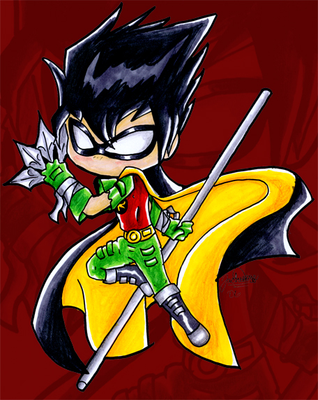 Beware of the Robin CHIBI!! ^^ by comickid621