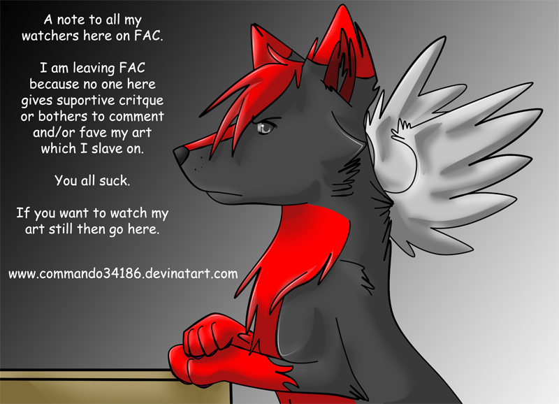 A message for all my watchers -Important- by commando34186