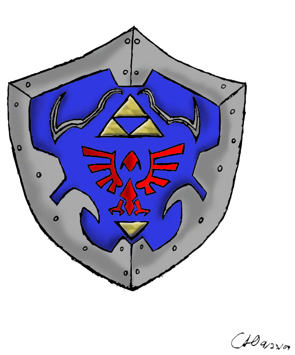 Hylian Shield Color by conspiracytheorist1243
