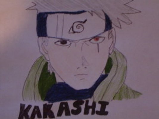kakashi with NO mask!!! by cookiemonster