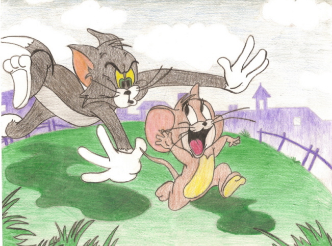 Tom and Jerry by courtneyyylouise