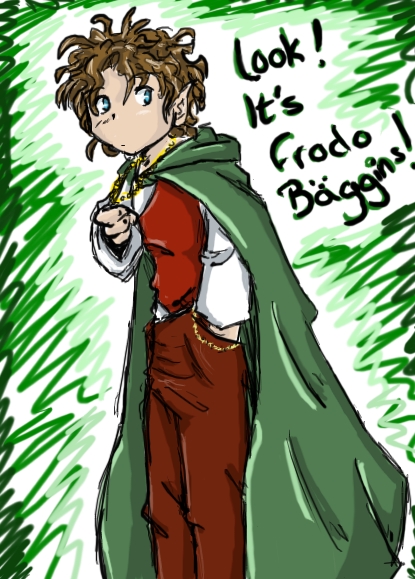 *gasp!* It's Frodo Baggins!!! by cowqueen13