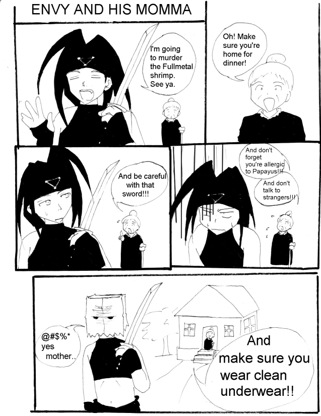 Envy and his Momma comic by cowqueen13