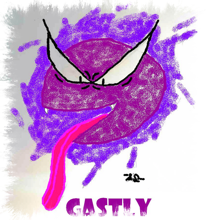 Gastly colored by crazicat06