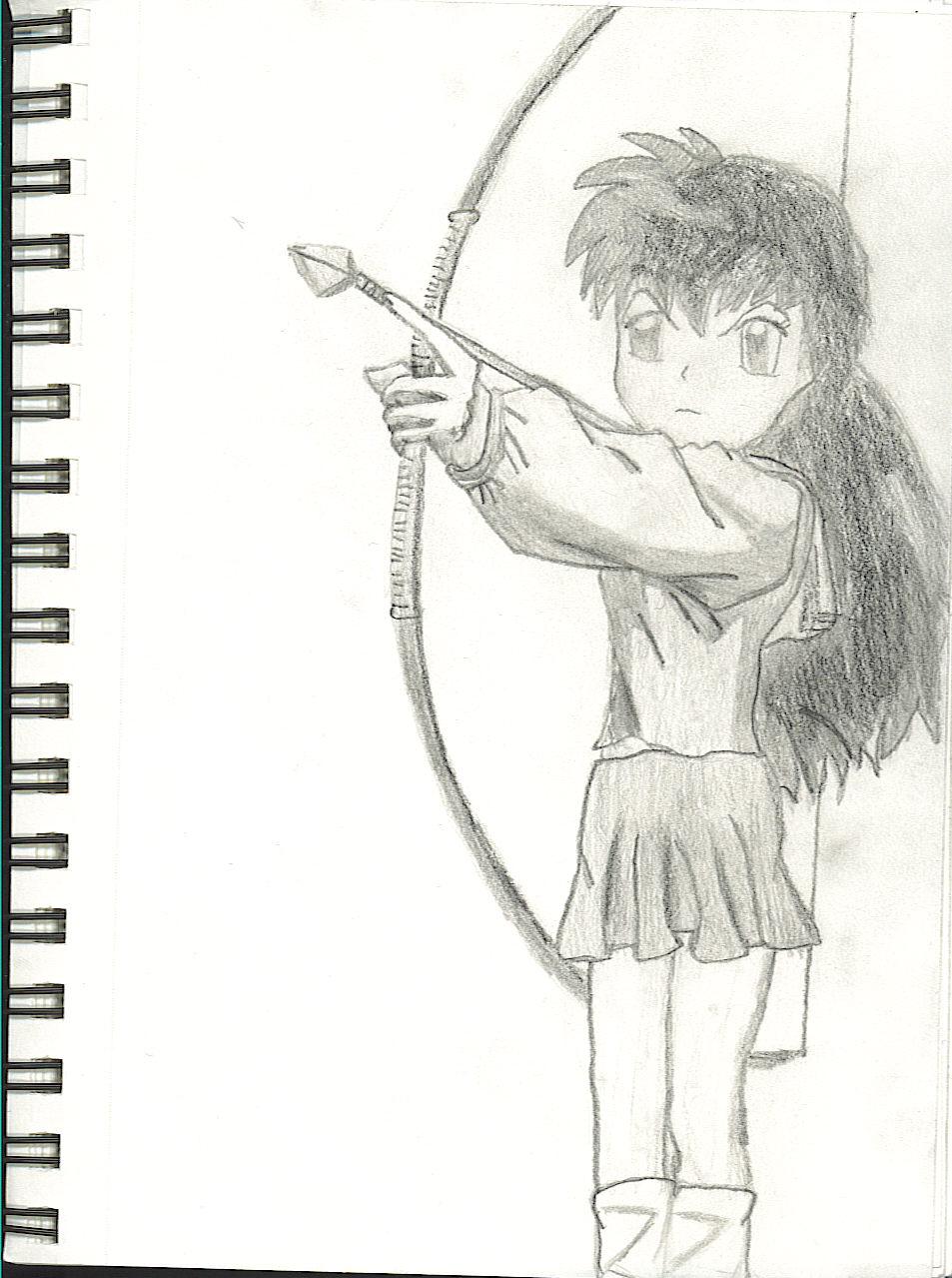 Kagome with bow by crazy-about-drawing