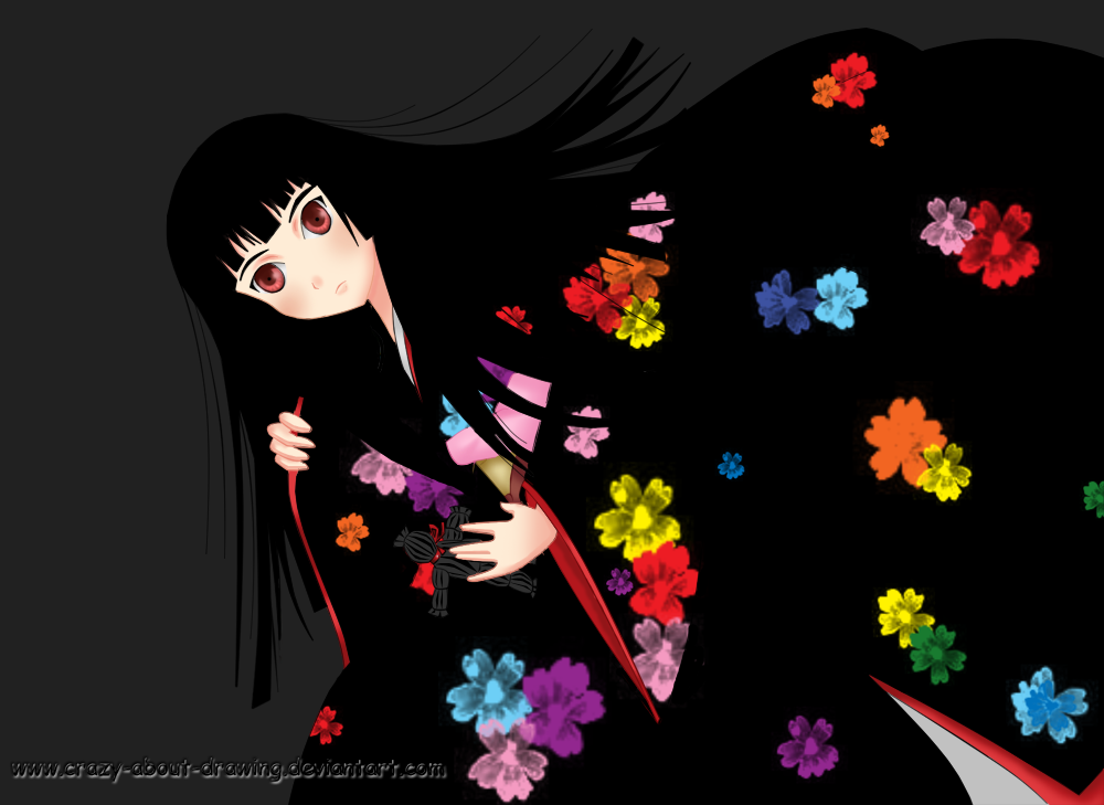 Jigoku Shoujo by crazy-about-drawing