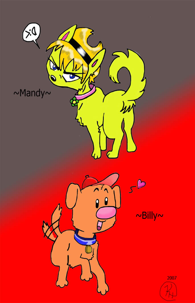 Billy and Mandy pups by crazykid15