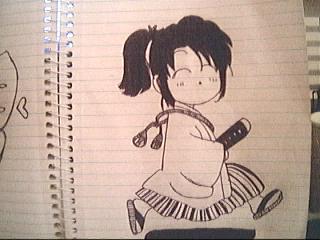 little samuri girl by crazypinkfairy