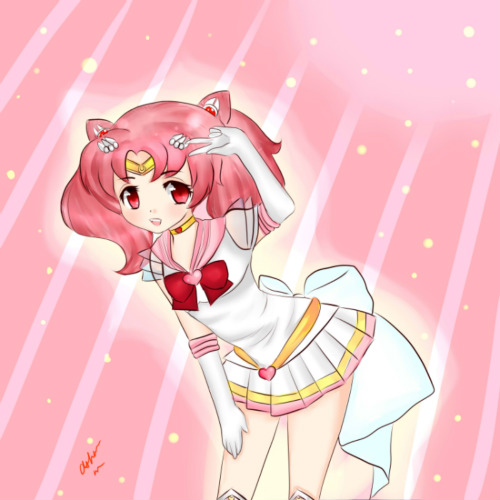 Sailor Chibi Moon by creampuffchan