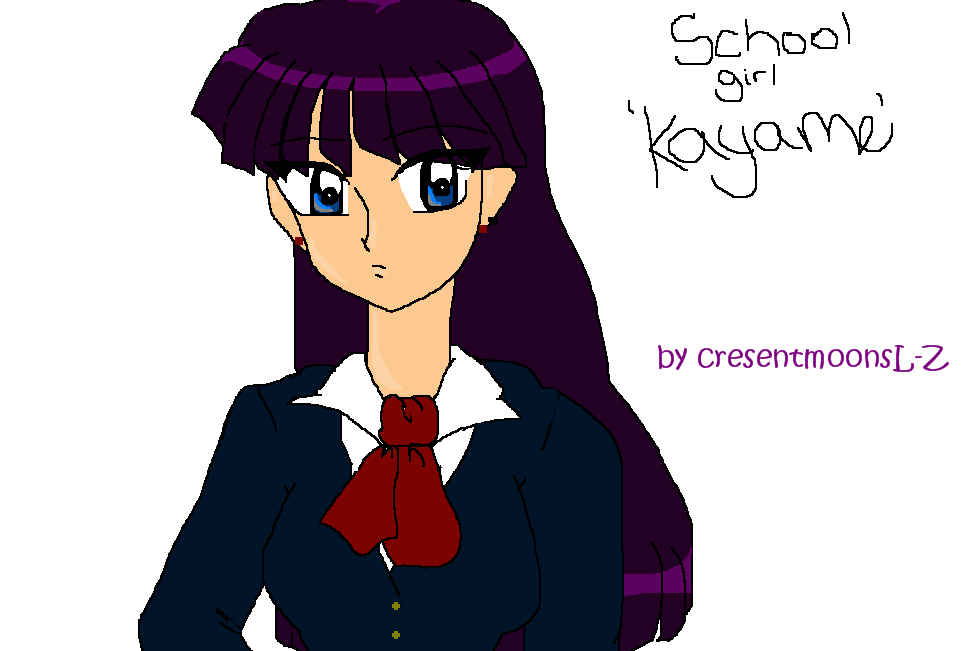 school girl kayame by cresentmoonsL-Z