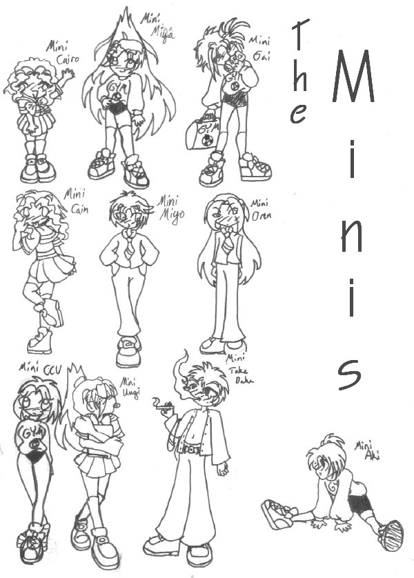 Adventures of the Minis ~ Characters by crimsoncloverv
