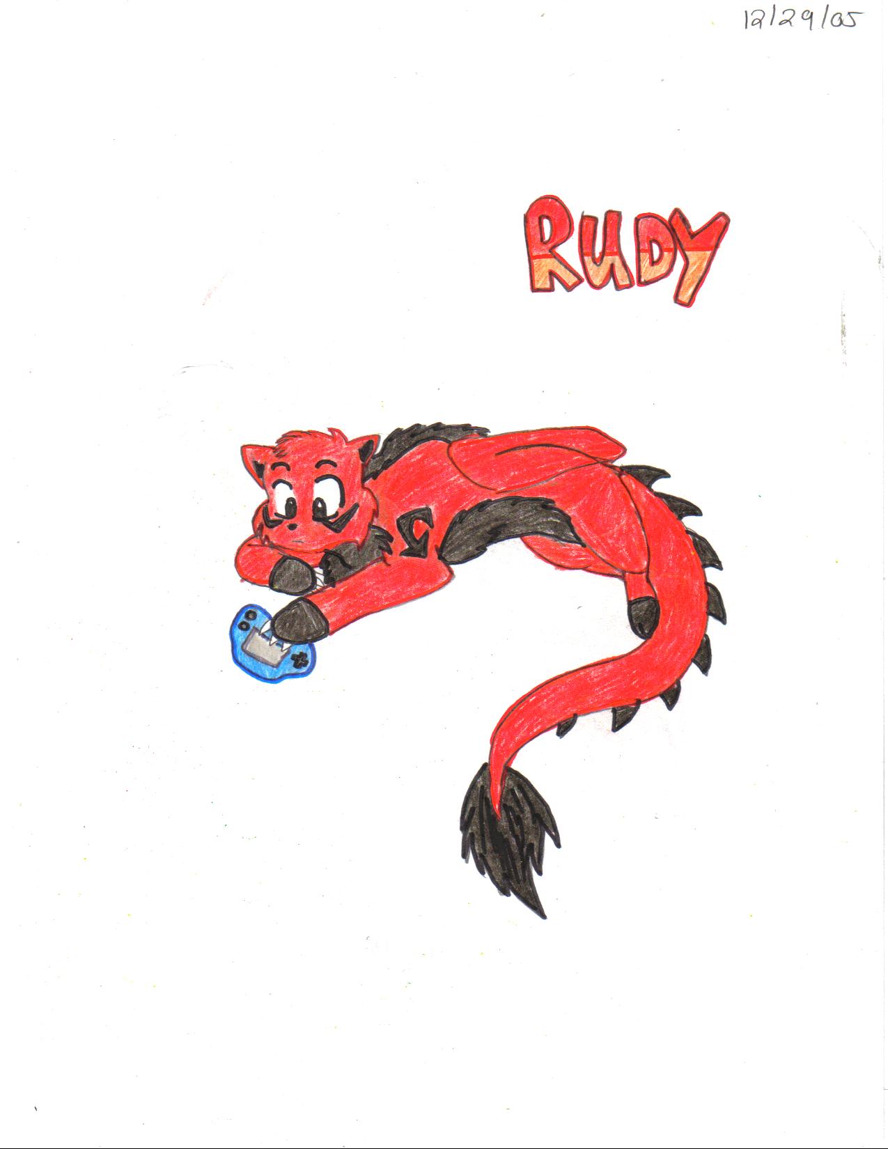 Jason's lunar dragon, Rudy by crocdragon89