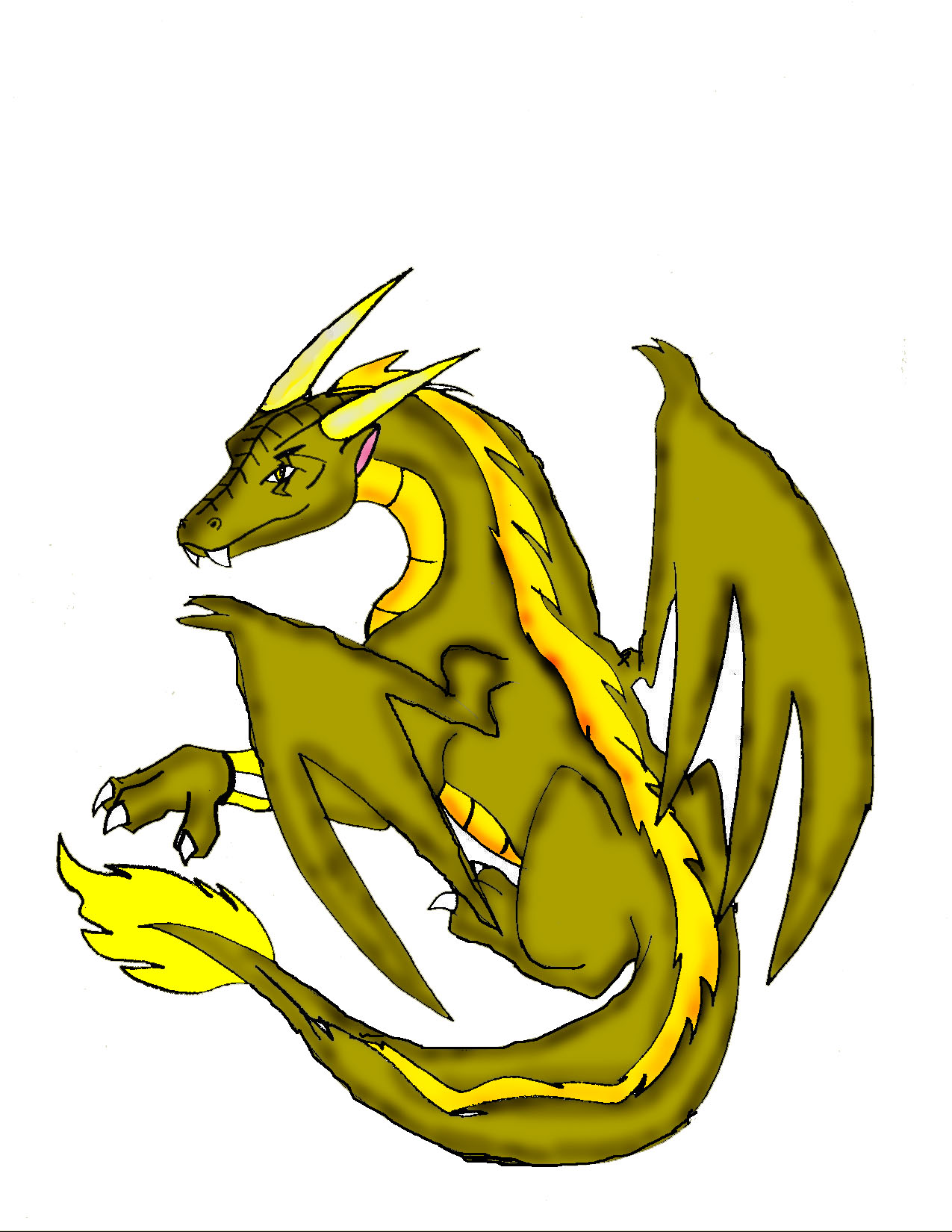 Ryker's Dragon Form by crocdragon89