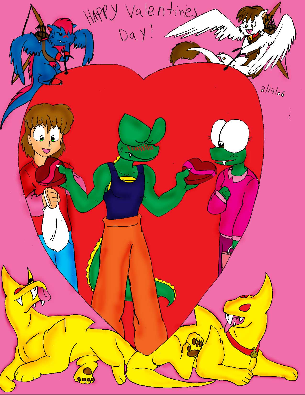 Happy Valentines Day! by crocdragon89