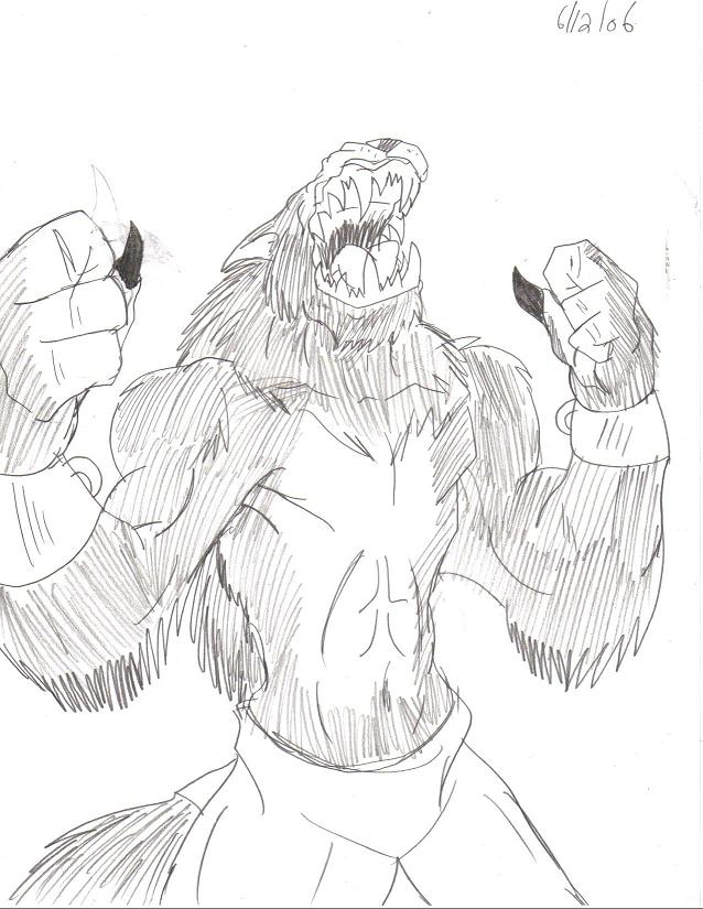 The Mighty Werewolf Bruno by crocdragon89