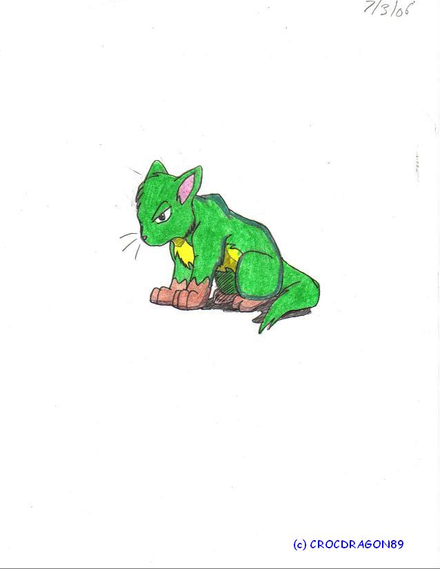 Croc As Kitten by crocdragon89