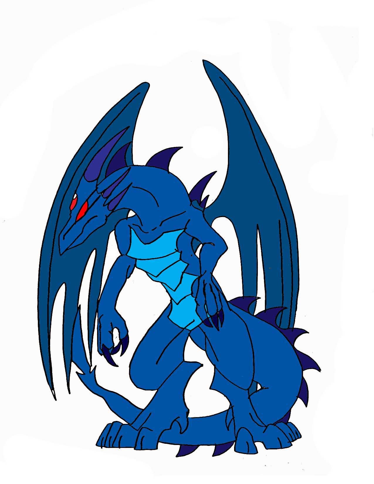 Red-Eyes The Blue Jet Stream Dragon by crocdragon89