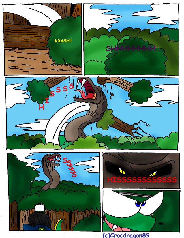 Snake Trouble comic#3 by crocdragon89