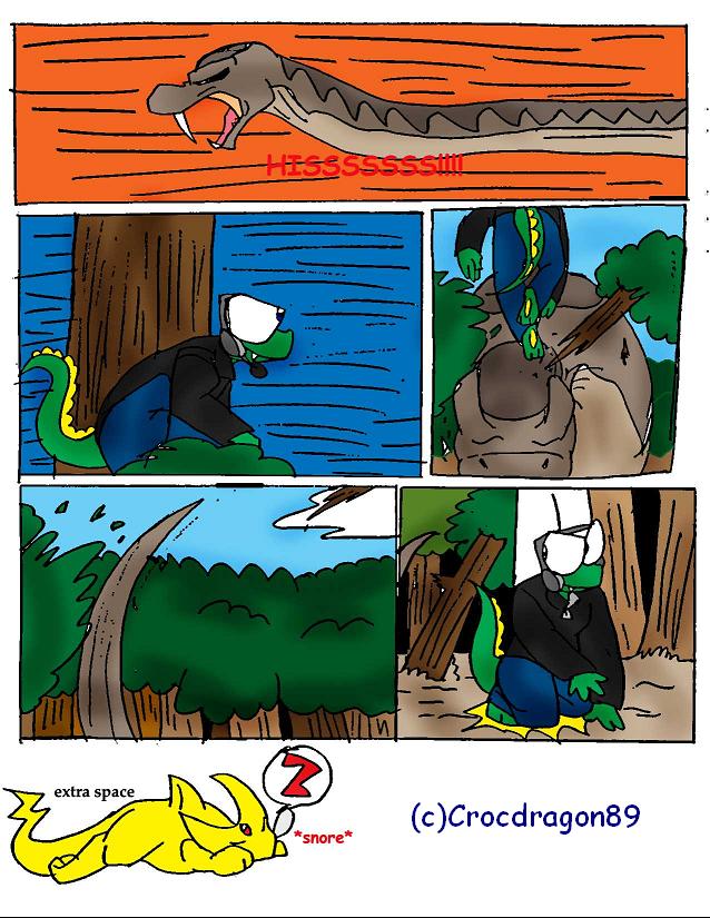 Snake Trouble comic#4 by crocdragon89