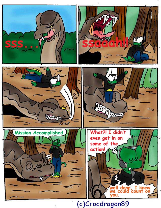 Snake Trouble#5 by crocdragon89